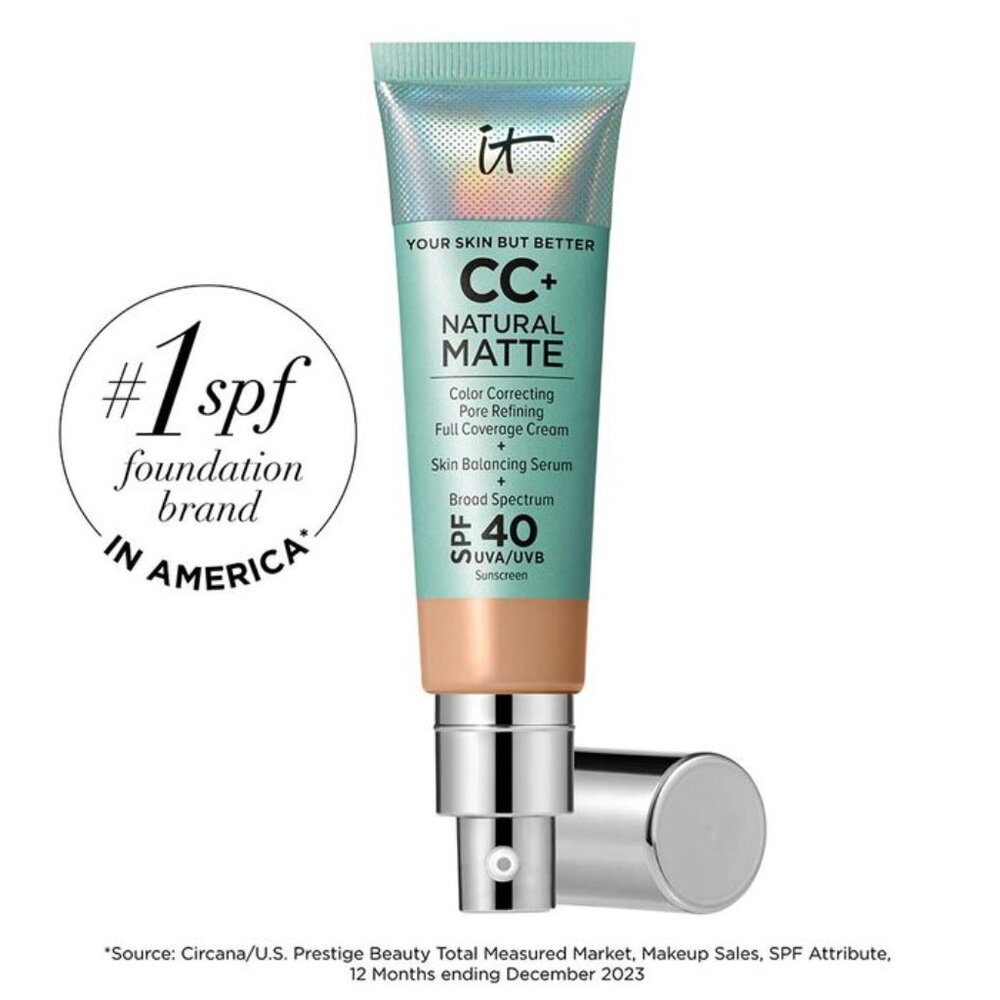 🌼 Neutral Medium – IT Cosmetics CC+ Matte SPF 40 Balanced Beauty in Every Drop!